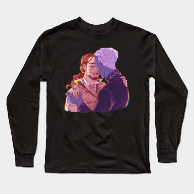 Shadowgast slow dance on black Long Sleeve T-Shirt by Itsacuteart